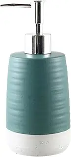 Bathroom Hand Soap Dispenser Stylish Green Ceramic Soap Dispenser with Silver Pump - Dish Soap Dispenser Bottle Hand Pump for Soap Bottle for Bathroom Hand Soap Dispenser