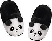 [GSFY] Girls Fluffy Mermaid Star House Slippers Cozy Warm Slip-on Animal House Shoes for Kids Bedroom Indoor Outdoor