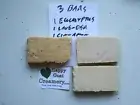 3 BARS GOAT MILK SOAP LAVENDER CINNAMON EUCALYPTUS HAPPY GOAT CREAMERY CHEAP LOT