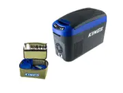 Adventure Kings 15L Centre Console Fridge Freezer + 37 Piece Picnic Set Camping