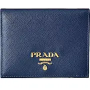Prada Saffiano Baltico Leather Flap Wallet NEW