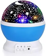 Rotating Starry Sky Projection Night Light Moon Star Lamp for Kids Baby Party for Kid Room Decor, Birthday Party