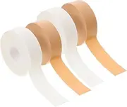 NOLITOY 4 Rolls of Eyelash Extension Foams Tapes Non-irritating Lash Adhesive Stickers Comfortable Easy to Apply Remove