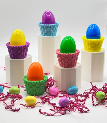 3D Printed Easter Egg Holder Basket Weave Design