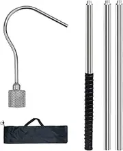 Pool Vacuum Retrieval Hook | Pool Robot Retrieval Hook - Robotic Pool Cleaner Hook, Robotic Cleaner Hook with Telescopic Pole, Heavy Duty Grabbing Retrieval Tool for Beach, Gym, Garden
