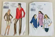 2 Very Easy Vogue Patterns, Tunic Shirt Shorts, V8403, V8708 Size BB 8-14 (8627)