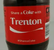 Share A Coke With Trenton Limited Edition Coca Cola Bottle 2015 USA