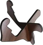 Hoement Guitar Stand Foldable Guitar Display Rack for Home Use Durable Portable Ukulele Holder Stylish Curved Design for Easy Instrument Display