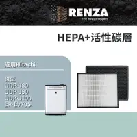 在飛比找PChome24h購物優惠-RENZA濾網 適用Hitachi日立UDP-J80 J90