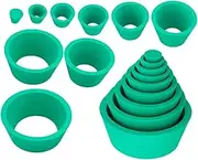 ULTECHNOVO Flask Adapter Kit 2 Sets of Filter Cone Adapters Stopper Stopper for Flask