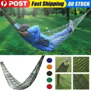 Portable Hammock Mesh Net Hang Rope Swing Chair Camp Outdoor Swing Travel Garden