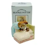 Royal Albert Beatrix Potter Peter In Bed Figurine 1995 NEW IN BOX SIGNED