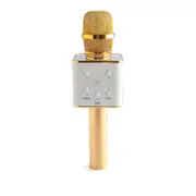 Art + Tech Wireless Bluetooth Karaoke Microphone Rechargeable Gold
