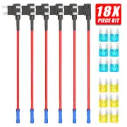 6pc Add A Circuit Fuse Tap Mini 15Amp 20Amp Zinc Alloy Blade For Car Truck Boat