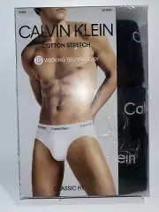 Calvin Klein Cotton Stretch Wicking Black 3 Pk. Hip Brief Underwear Men’s XL (15