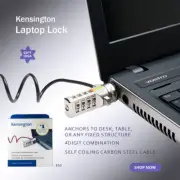 Kensington Laptop Combination Notebook Cable Locker Security GIFT50 ID LL01
