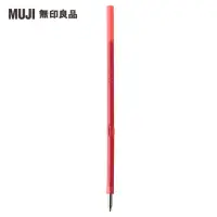 在飛比找momo購物網優惠-【MUJI 無印良品】透明管原子筆筆芯2號/紅0.7mm