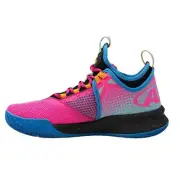 AND1 Kid's Charge Jr Basketball Shoes In Pink Brilliant Blue Black, 7