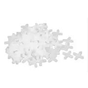 Wall Floor Tile Plastic Cross Spacer 5mm White 100pcs