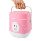 1.2L Pink Mini Electric Rice Cooker Ideal for Home and Dorm Use