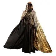 Witch Wizard Viking Walpurgis Night Hooded Cloak Adults' Men's Women's Medieval Performance Masquerade Easy Carnival Costume