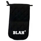 Blah 3 - Funny Novelty Mitt Kitchen Cooking Glove Mitts Double Oven Gloves