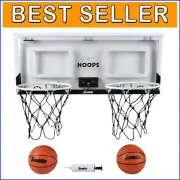 Light Up Mini Basketball Set - Over-The-Door Hoops with Scoreboard for Kids