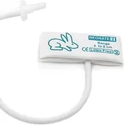 Disposable Veterinary Blood Pressure Cuff with BP 05 Connector for Animal, 4-8 cm Single Tube Replacement NIBP Neonate Cuff 5PCS