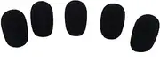Tetra-Teknica XFFZ5P-BLK Lapel & Headset Microphone Windscreen, Colour Black, 5-Pack