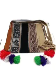Handmade Peruvian Chuspa - Traditional Andean Leaf Bag