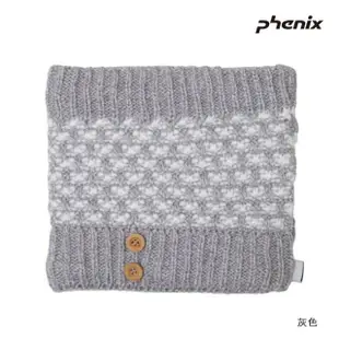 【Phenix】女雪花保暖脖圍[海軍藍/灰/黑色](日本秋冬 保暖脖圍 女脖圍)