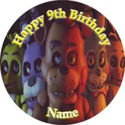 FIVE NIGHTS AT FREDDY'S ICING Edible CAKE TOPPER PARTY IMAGE FROSTING SHEET