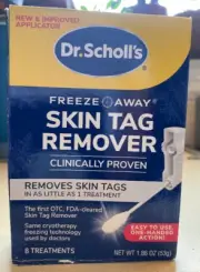 Dr. Scholl's Freeze Away SKIN TAG REMOVER Clinically Proven 8 Treatments Free SH