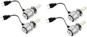 JECOMPRIS 2 Pairs Led Headlight Bulbs for Car Suv Truck Waterproof Auto Led Light Bulbs Dimmable