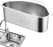 Triangular Basket Colander, Stainless Steel Draining Strainer Baskets, Adorable Large Rustproof Vegetable Washing Colander for Food Preperation and Storage, Kitchen Sink Strainers