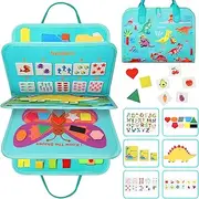 Tatulan Busy Board Montessori Toys for Toddlers, Sensory Board for Learning Fine Motor Skills, Educational Travel Toys for Boys Girls, Busy Board for Toddlers 3-5