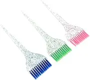 PENIKOKO 3pcs Hair Dye Brush Hair Tinting Applicator for Professional Home Use Non-Stick Bristles for Even Application Salon Friendly