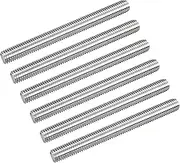 uxcell Fully Threaded Rod M10 x 100mm 1.5mm Thread Pitch 304 Stainless Steel Right Hand Threaded Rods Bar Studs 6 Pack
