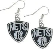 NBA Brooklyn Nets Logo Dangler Earrings
