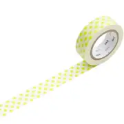 mt Patterns Washi Paper Masking Tape: 3/5 in. x 33 ft. (Dot Moegi)