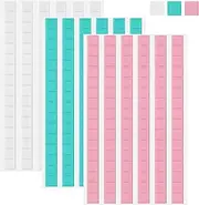 JULBEAR 288 Pcs Sticky Tack, Removable Adhesive Poster Putty, Reusable Wall Safe Mounting Tack for Hanging Pictures and Museum Art Photography (White, Blue, Pink)