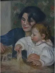 ARTICULOZY Giclee Print Rolled - Renoir - Gabrielle and Jean - 40x50 Inch Canvas Wall Decor Art Print