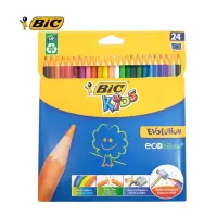 在飛比找momo購物網優惠-【BIC】24色強化版色鉛筆