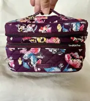 Vera Bradley Iconic Jewelry Train Case INDIANA ROSE Travel Cosmetic Bag NWT RARE