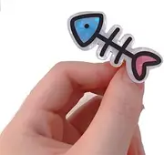 Fish Bone Hair Clips for Women Girls Candy Color Hairpins Simple Hair Accessories - 1Pcs (fish5)
