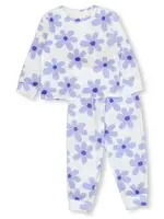 Mini Mango Elasticated Waist Girls 3-7 Butter Fleece Pj, Size 3