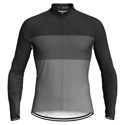 Grey Jersey Cycling Shirt Sport Jacket Bike Road Clothing Cycle Mountain Sweater