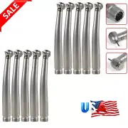 10 Pieza de mano alta velocidad fibra óptica LED dental E-generator 2 Hole USA