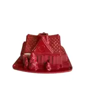 Nordic Ware Holiday Gingerbread House Bundt Cake Pan 9 Cups 2.1 L Holiday Baking