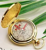 Vintage Compass Pocket Watch Multifunction Fluorescence Compass Navigation for Outdoor Sports Camping Hiking